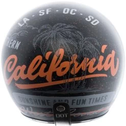 Torc T50 Route 66 West Coast Helmet Flat Black -HJC Store torc t 50 helmet west coast back 11680.1530256783