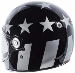 Torc T1 Retro Helmet Captain Vegas -HJC Store torc t1 captain vegas helmet gloss black back 91221.1564700954