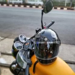 Torc T1 Retro Helmet Solid -HJC Store torc t1 helmet on bike 70185.1578265985