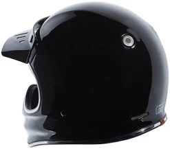 Torc T3 Retro Moto Helmet Solids -HJC Store torc t3 helmet solid gloss black back 21763.1645303171