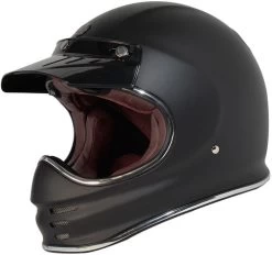 Torc T3 Retro Moto Helmet Solids -HJC Store torc t3 helmet solid matte black left 93275.1580185825