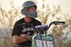 Torc T3 Retro Moto Helmet Solids -HJC Store torc t3 nardo grey helmet worn 85143.1645303233