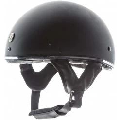 Torc T-5 Helmet Solids -HJC Store torc t5 helmet flat black chrome trim left 01303.1564793452