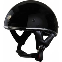Torc T-5 Helmet Solids -HJC Store torc t5 helmet gloss black chrome trim left 16508.1564793428